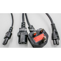 Vente en gros UK 3 Pin Plug 230V Power Cord Cordon d&#39;alimentation